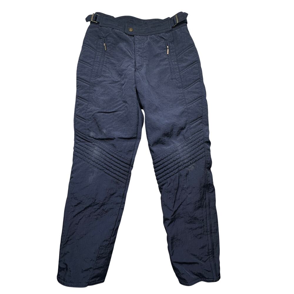 VIntage Descente Spacecrew Ski Snowboard Pants Womens Medium 28x28 Radipan Navy